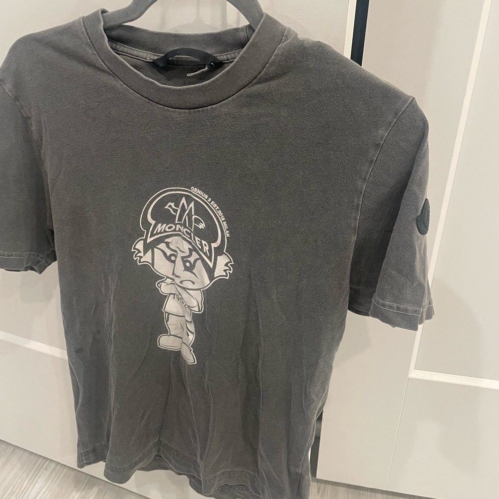Moncler Charcoal Graphic Tee